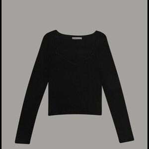 OAK + FORT Black Knit Sweater